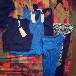 Adidas bundle 3 tops and 2 pairs of pants! W/ tags